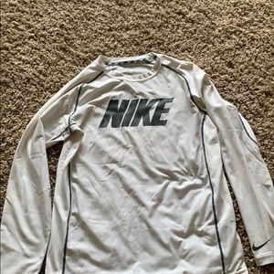 White Nike long-sleeve